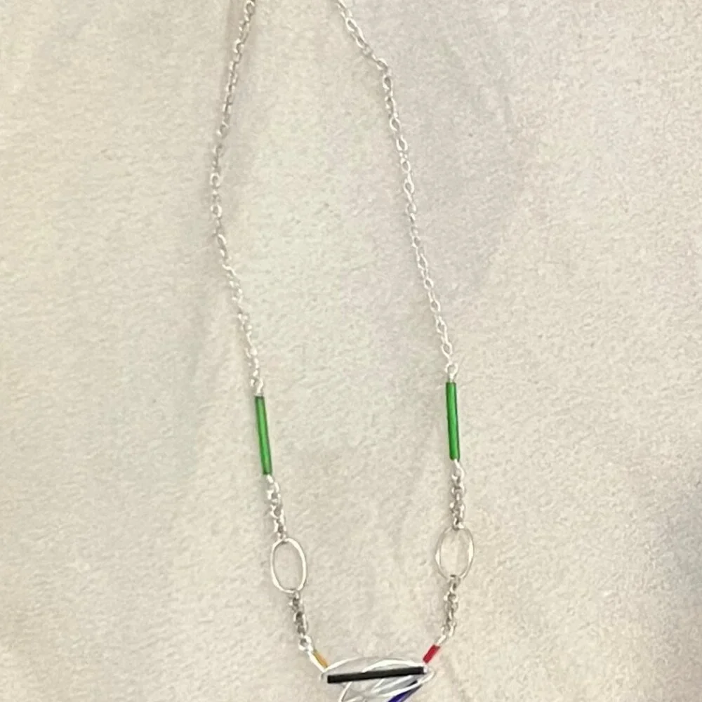 Barbie Levy “Barb-Wire” Link Necklace-17 - Wearable Art - Picture 3 of 3